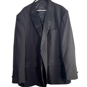 Kyle Thomas Tuxedo Jacket Mens 52 Black Formal Blazer Prom Wedding Event Evening